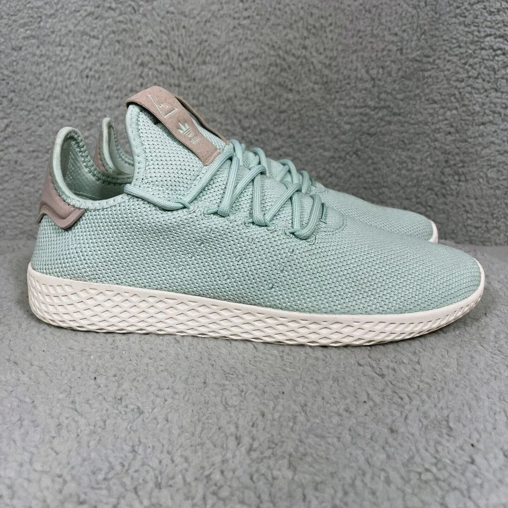 Adidas x Pharrell Williams Tennis HU Mens Size 8.5 Sneakers Shoes Ash Green